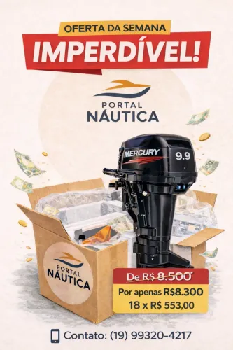 Motor Mercury 9.9 - Novo