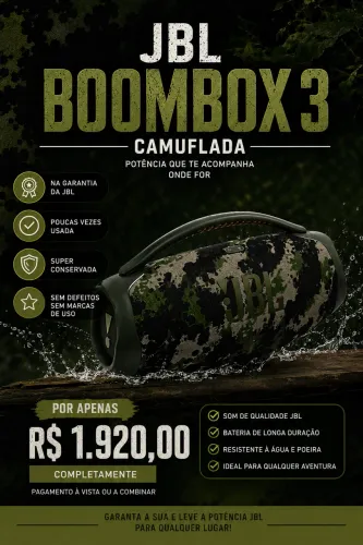 VENDO JBL BOMBOX CAMUFLADA