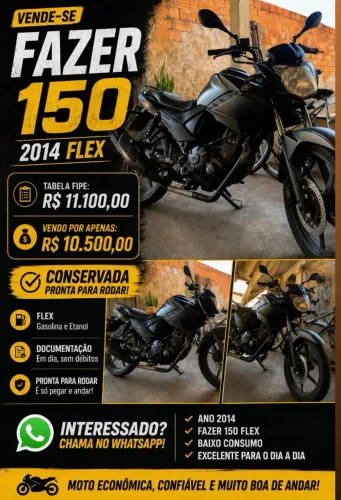 VENDO FAZER 150 2014 flex