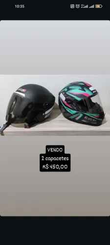 2 capacetes