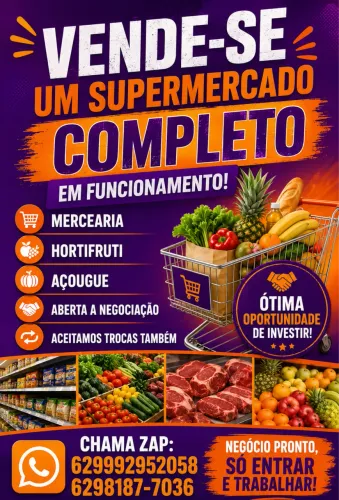 Vende-se supermercado
