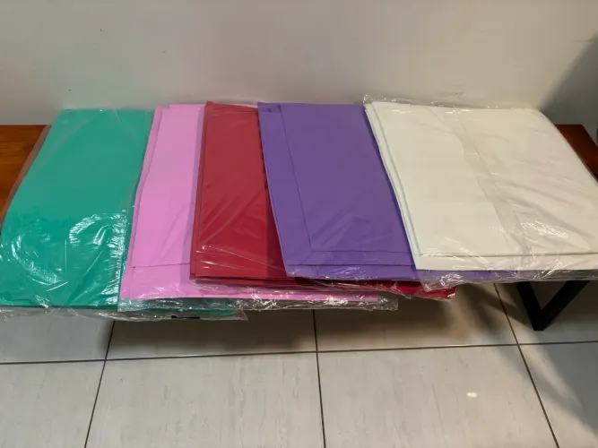 Pacotes de 10 folhas de EVA 40x40 cores variadas 