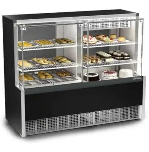 Vitrine Expositora Quente e Fria Gelopar 140 cm 220V GQEA-140R PF