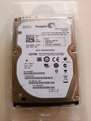 Hd notebook 500gb Seagate