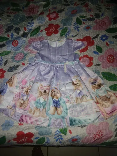 Vestido de pets pra criança de 3 anos