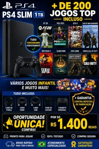PS4 slim 1 tb + garantia