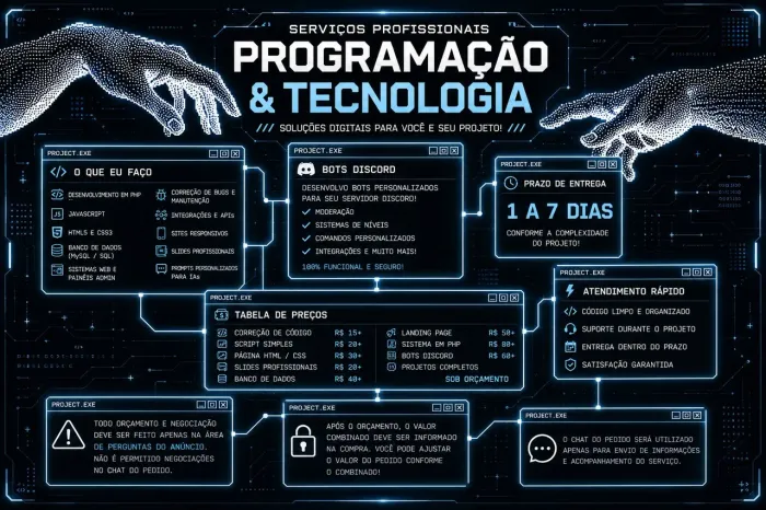 Serviços de T.I e Design de Cartaz