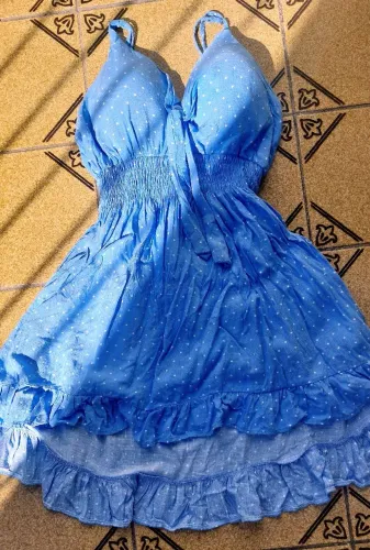 Vestido azul claro
