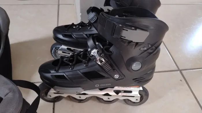 Patins Oxer Inline Seminovo - Estado de Novo - Chassi em Alumínio
