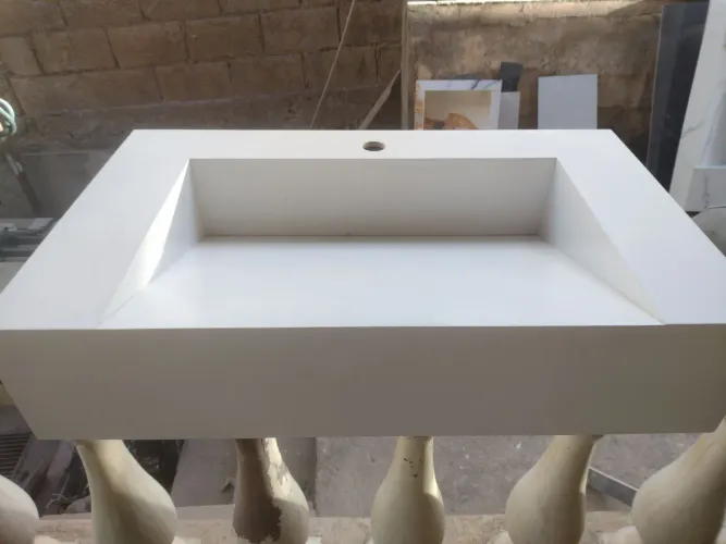 Bancada em porcelanato acetinado