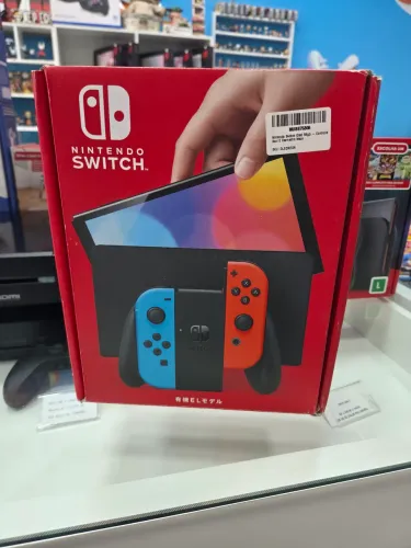 Nintendo Switch Oled Neon 256gb cartao sd original