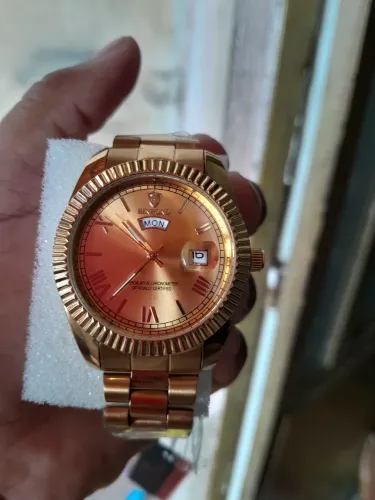 Relógio binbond dourado