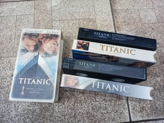 FILME VHS TITANIC DUPLO- ORIGINAL
