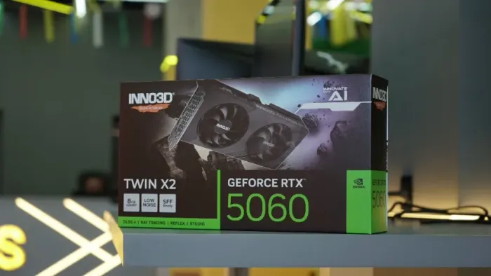 Placa de Vídeo RTX 5060 8GB Inno3D Twin X2 por R$2.399,00