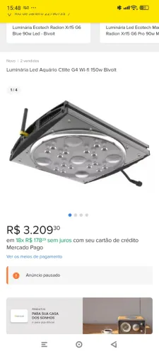 Luminária para Aquario marinho CTlite