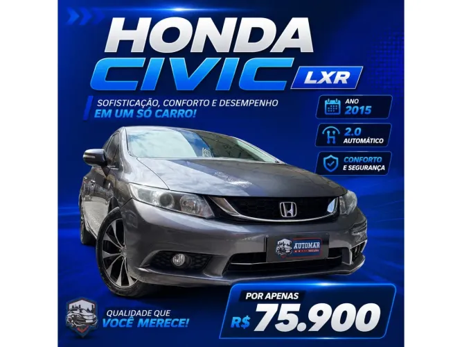 Honda Civic Sedan LXR 2.0 Flexone 16V Aut. 4P 2015