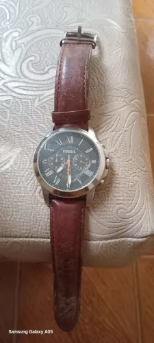 Relógio Fossil Masculino Grant Prata Original 