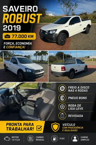 Volkswagen Saveiro Robust 1.6 Total Flex 8V 2019