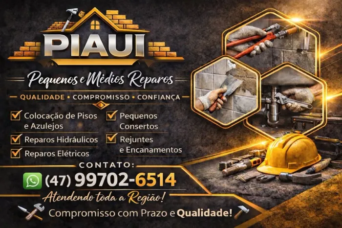 "Oferecemos serviços completos de pequenos e médios reparos 