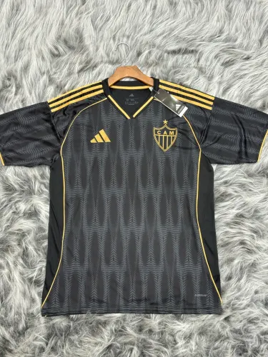 Camisa Atlético Mineiro Preta e Dourada Adidas 25/26 XL