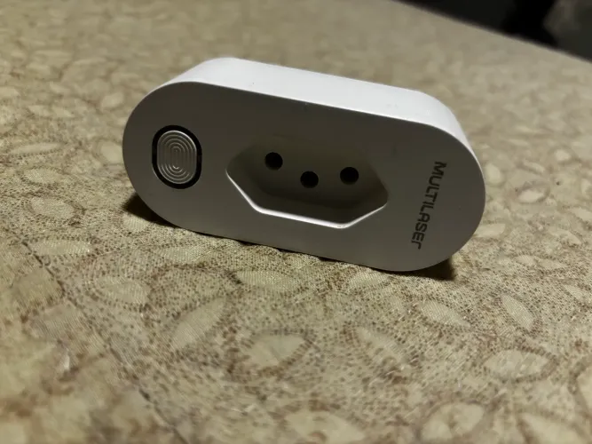 Tomada Inteligente Smart Plug Wi-fi Liga Desliga Por Celular Cor Branco