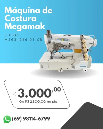 Máquina de Costura Megamak