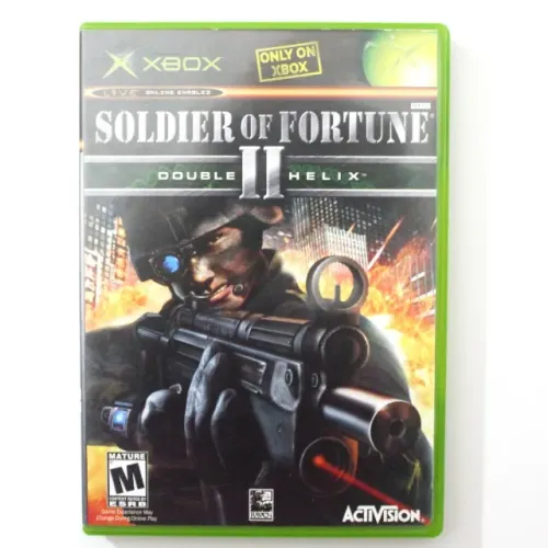 Soldier of Fortune 2 Double Helix para Xbox original em perfeito estado de conservação