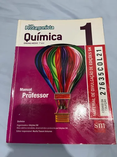 Livro química 1 ano Ser Protagonista