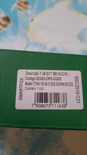 Tubo externo bengala da titan 150