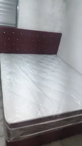 CAMA QUEEN BASE BOX BAÚ BI PARTIDO