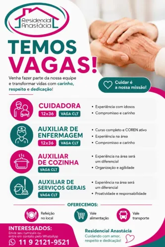 ENVIAR CURRÍCULO NO NÚMERO 11 9 2121-9521, SANTO ANDRÉ-SP
