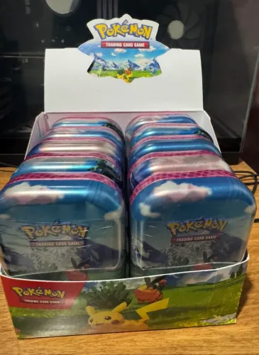 Mini Tins ascended heroes 10 latas lacradas 200 reais cada lata produto em ingles