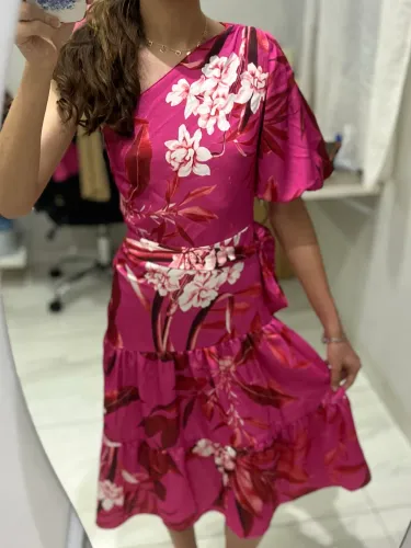 Vestido Floral Rosa