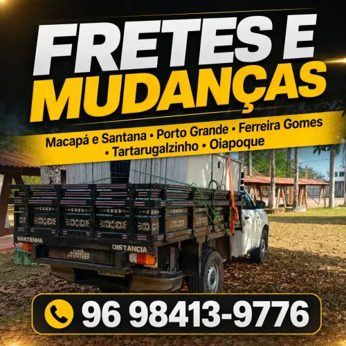 Mudança fretes macapá e Santana Porto Grande Ferreira Gomes tartarugalzinho Oiapoque 9