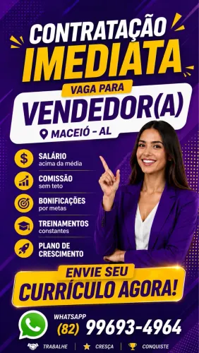 Oportunidade única no setor de vendas!!