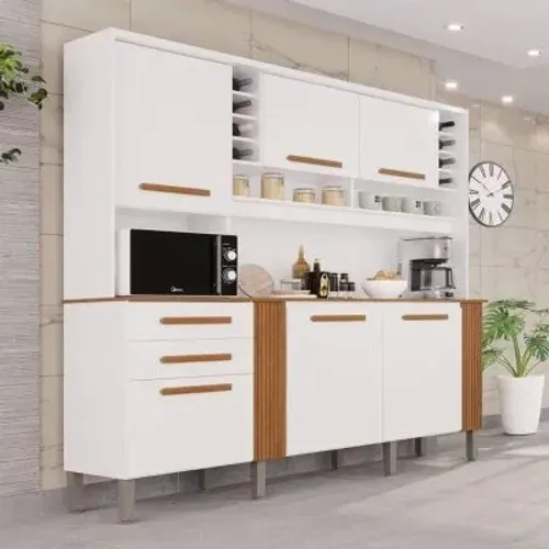 Armário de Cozinha Clarice 2,00m em MDP rf18 S 