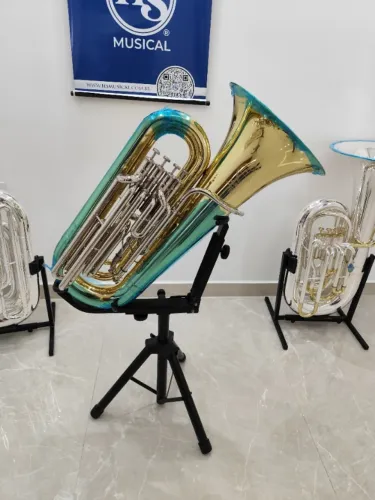 Tuba Compacta 4 Pistos HS MUSICAL HSTB4 Sib PERSONALIZADA - NOVA