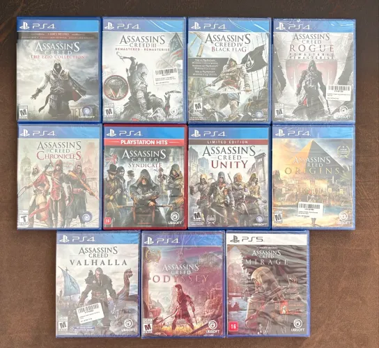 Assassins Creed para PS4 e PS5 a partir de R$ 100,00 cada