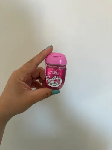 Álcool em gel Bath and body works twisted peppermint