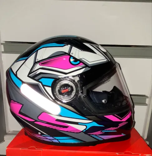 CAPACETE LS2 CLASSIC XDRON CYAN ROSA