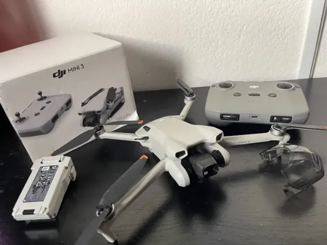 Drone DJI Mini 3 + Controle + Bateria + Caixa Original