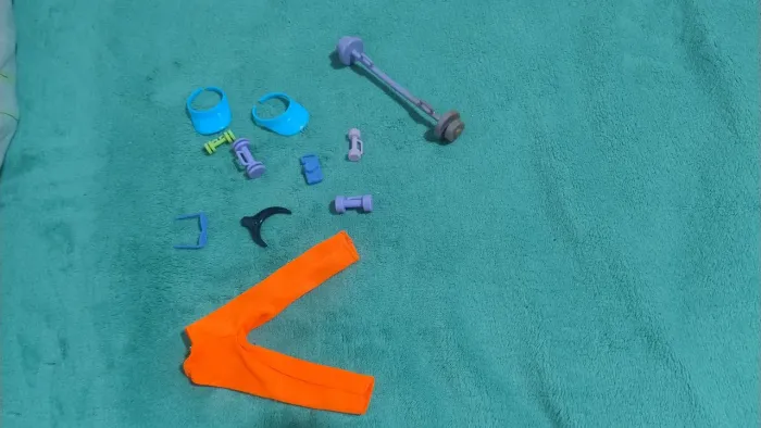 Barbie itens fitness de academia