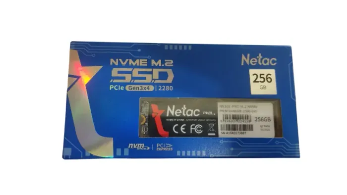 Ssd nvme M2 NETAC N903-PRO 256GB NOVO.
