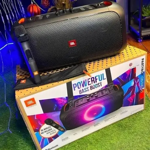 JBL partybox on the Go (microfone)
