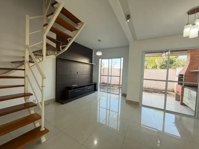 Casa com 3 dormitórios para alugar, 107 m² por R$ 4.678/mês - Condomínio Arte de Viver - S