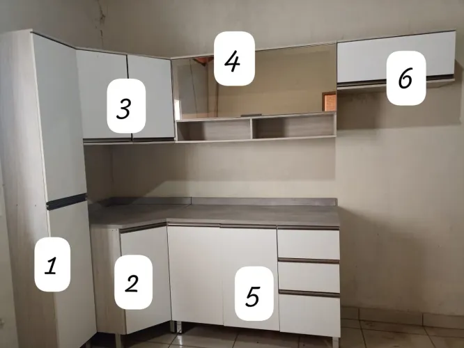 Conjunto armários de cozinha