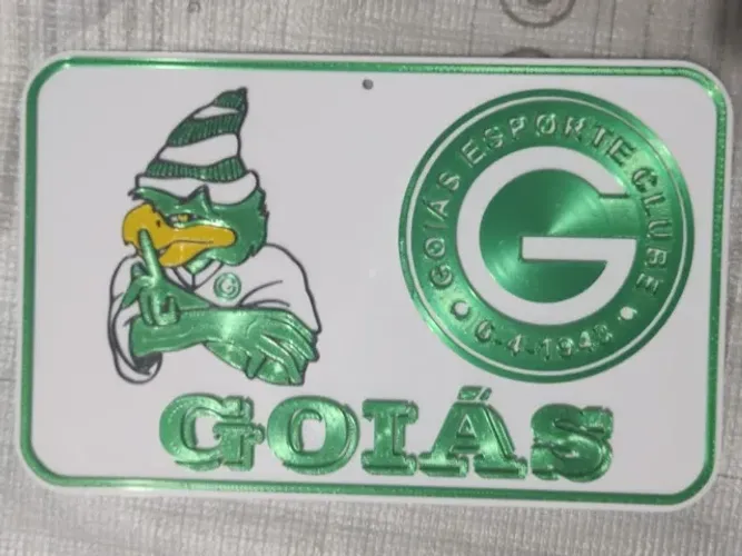 Placa decorativa Goiás - Feita em 3D