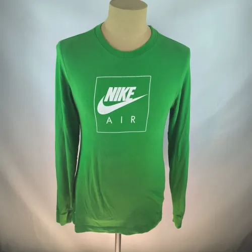 Camiseta masculina Nike verde manga longa tamanho P