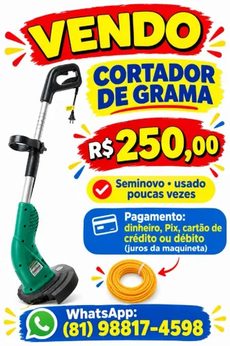 Vendo cortado de grama  elétrico 