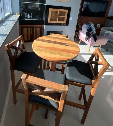 Conjunto de mesas bistrô 